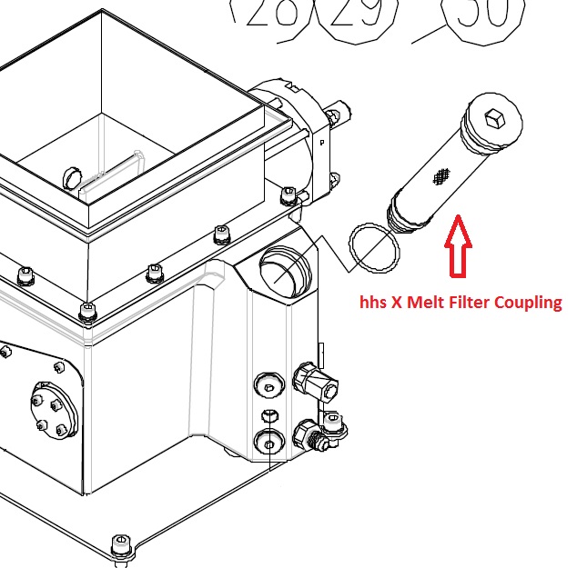 hhs X Melt 45540400 Filter Coupling